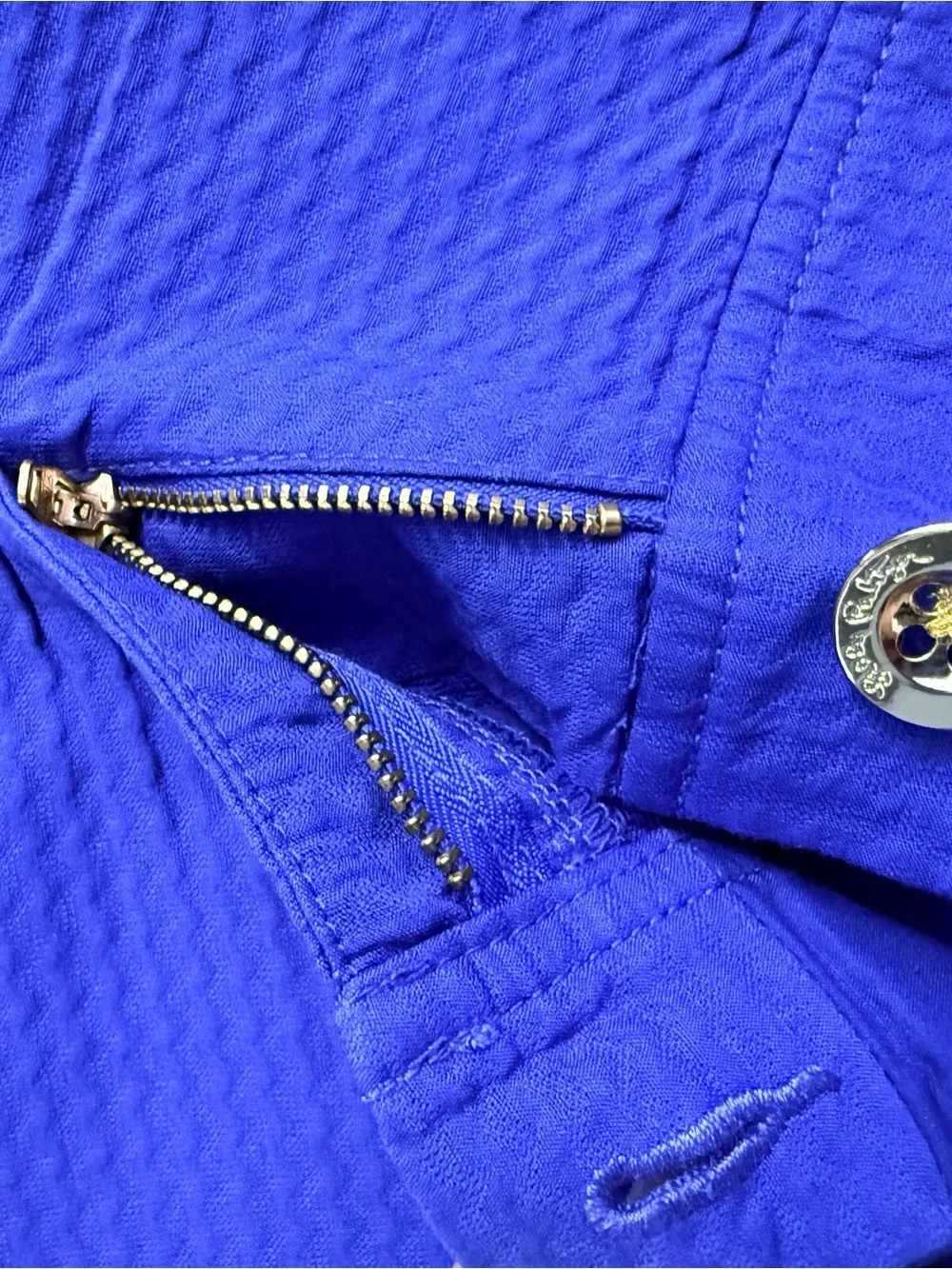 Lilly Pulitzer Bright Blue Women's Athletic Shorts - Picture 4 of 7